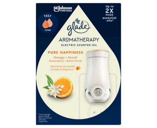 Elektrický osvěžovač vzduchu + náplň Aromatherapy Pure Happiness 20 ml Glade