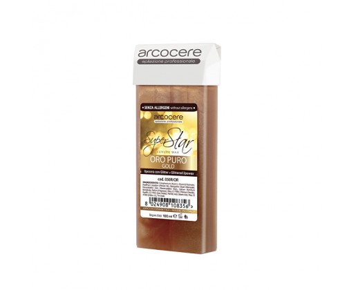 Epilační vosk se třpytkami Professional Wax Oro Puro Gold (Roll-On Cartidge) 100 ml Arcocere