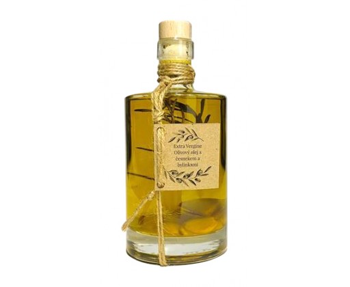 Extra Vergine olivový olej s česnekem a bylinkami 500 ml Nikoleta-Maria