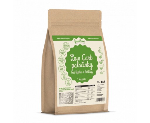 GF Low Carb Palačinky bez lepku a laktózy kakao 500g GreenFood Nutrition