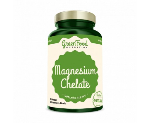 GF Magnesium Chelát + Vitamin B6 90 kapslí GreenFood Nutrition