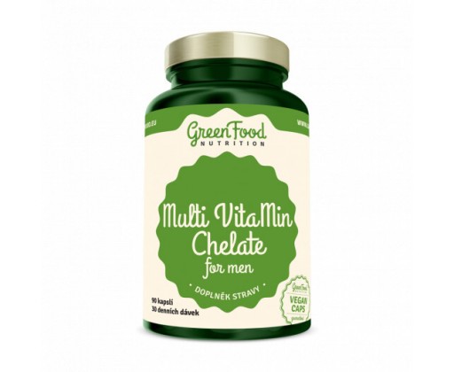 GF Multi VitaMin Chelát pro muže 90 kapslí GreenFood Nutrition