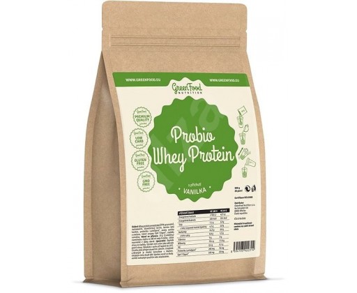 GF Probio Whey protein příchuť vanilka 750 g GreenFood Nutrition