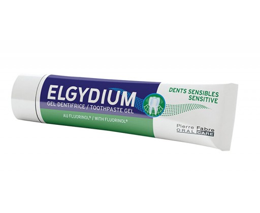 Gelová zubní pasta s fluorinolem Sensitive 75 ml ELGYDIUM