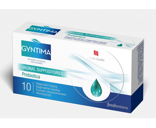 Gyntima Probiotica vaginální čípky 10 ks Fytofontana
