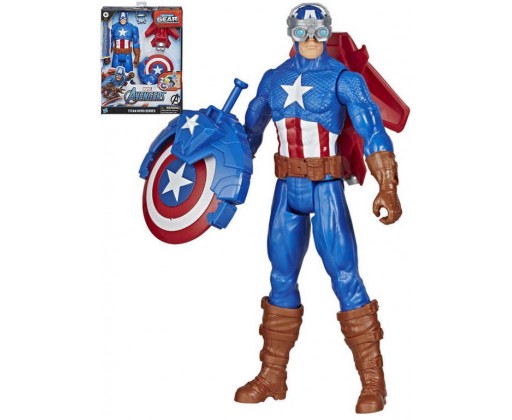 HASBRO Avengers Captain America 30cm figurka akční Power FX Titan Hero Hasbro