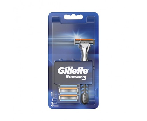 Holicí strojek Gillette Sensor3 + 3 hlavice Gillette