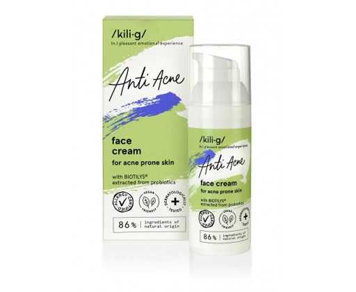 Jemný krém pro aknózní pleť Anti Acne (Face Cream) 50 ml Kilig