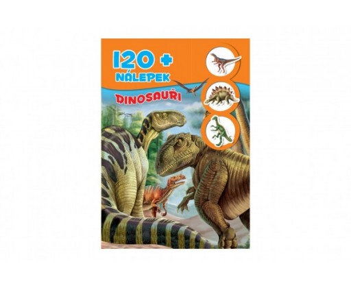 Knížka se samolepkami 120+ Dinosauři CZ verze 21x30cm FONI Book