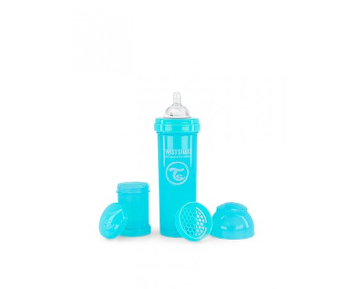 Kojenecká láhev Anti-Colic 330 ml pastelově modrá TWISTSHAKE