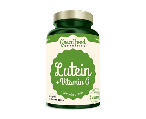 Lutein + Vitamin A 60 kapslí GreenFood Nutrition