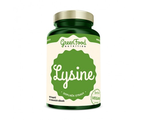 Lysine 90 kapslí GreenFood Nutrition