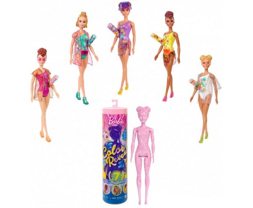 MATTEL BRB Barbie Chelsea Color Reveal mramor 7 překvapení v tubě různé druhy Mattel