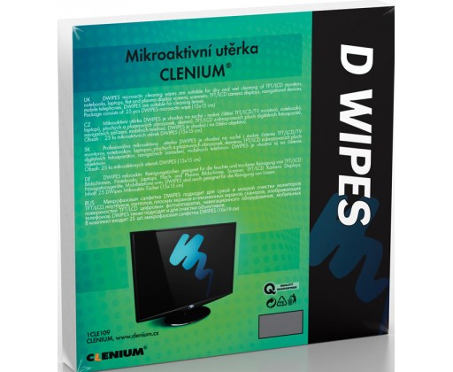 Mikroaktivní suchá utěrka Clenium - 15 x 15 cm / 25 ks Clenium