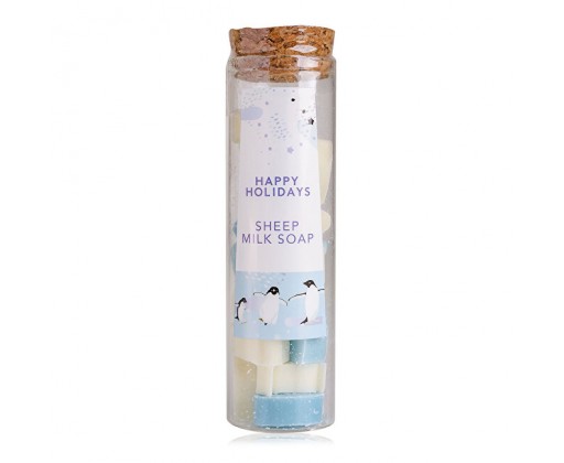 Mini mýdla s ovčím mlékem Happy Holidays (Sheep Milk Soap) 35 g ACCENTRA