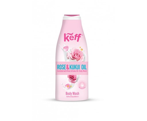 Mycí krém Růže & Kukui olej (Body Wash) 500 ml Keff