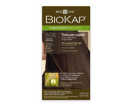 NUTRICOLOR DELICATO - Barva na vlasy - 5.05 Hnědá - světlý kaštan 140 ml Biokap