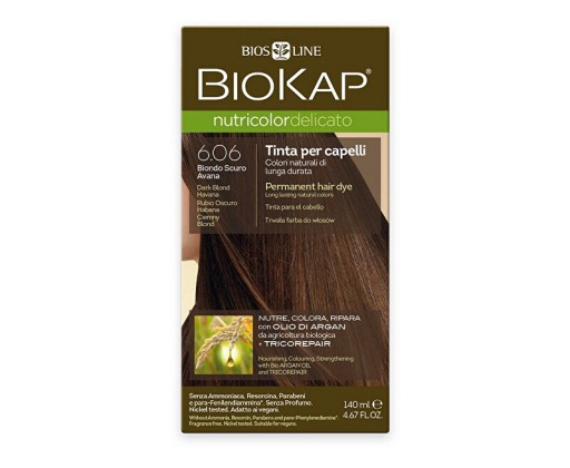 NUTRICOLOR DELICATO - Barva na vlasy - 6.06 Blond tmavá Havana 140 ml Biokap