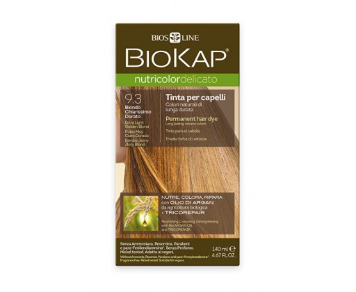 NUTRICOLOR DELICATO - Barva na vlasy - 9.30 Blond zlatá - Extra světlá 140 ml Biokap