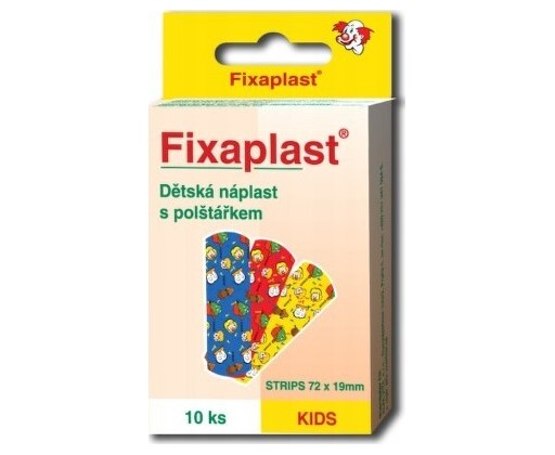 Náplast FIXAPLAST KIDS - strip 10 ks dětská Fixaplast