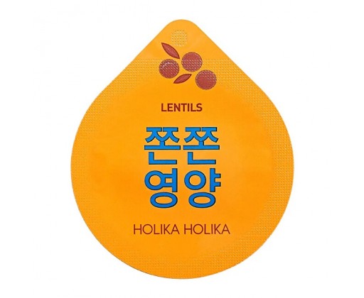 Noční zpevňující pleťová maska Lentils Superfood Capsule Pack (Firming Mask) 10 ml Holika Holika