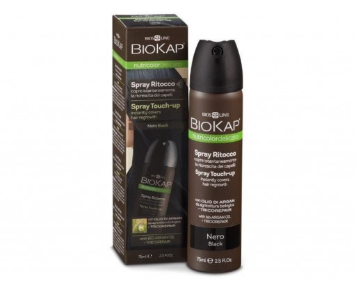 Nutricolor Delicato Spray Touch Up  - Černá - 75 ml Biokap