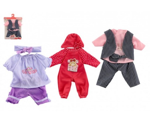 Oblečky/Šaty pro panenky/miminka velikosti cca 40cm mix druhů 1ks v sáčku 25x32cm Teddies