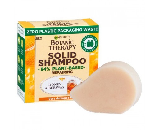 Obnovující tuhý šampon pro velmi poškozené vlasy Botanic Therapy (Honey & Beeswax Solid Shampoo) 60 g Garnier