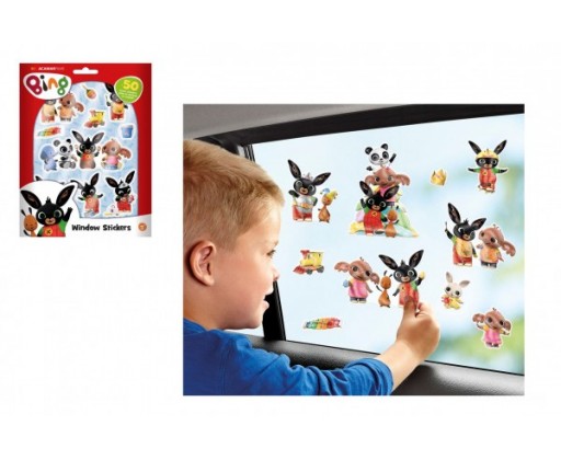 Okenní dekorace Bing Bunny 50ks samolepek na kartě 16x21cm Lowlands