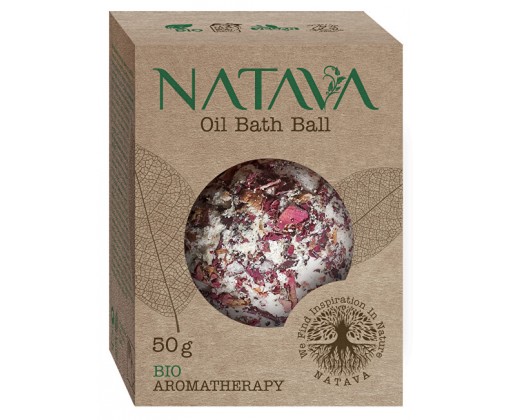 Olejová koule do koupele - Růže 50 g Natava