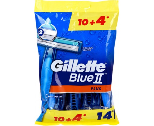 Pánská jednorázová holítka Gillette Blue2 Plus 10+4 ks Gillette