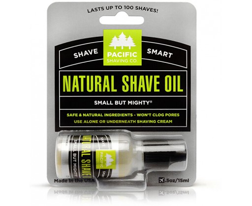 Pánský přírodní olej na holení Natural (Shave Oil) 15 ml Pacific Shaving