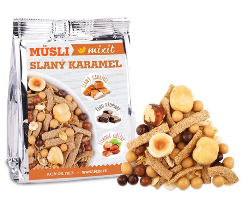 Pečený Mixit - Slaný karamel & lískové oříšky do kapsy 1 ks