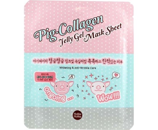 Plátýnková kolagenová pleťová maska Pig Collagen (Jelly Gel Mask Sheet) 25 ml Holika Holika