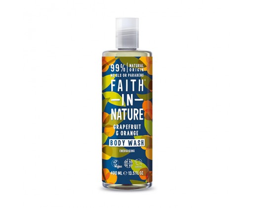 Povzbuzující přírodní sprchový gel Grapefruit & pomeranč (Body Wash) 400 ml Faith in Nature