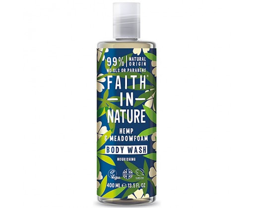 Přírodní sprchový gel Konopí a mokřadka (Nourishing Body Wash) 400 ml Faith in Nature
