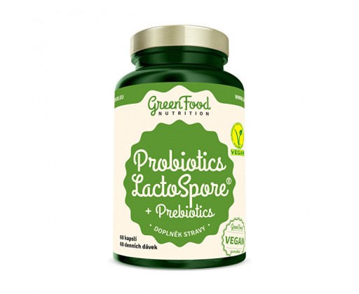 Probiotika LactoSpore® + Prebiotics 60 kapslí GreenFood Nutrition