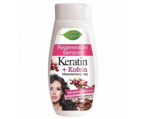 Regenerační šampon Keratin + Kofein 400 ml Bione Cosmetics