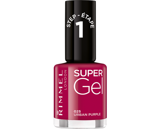Rimmel Super Gel gelový lak na nehty 025 Urban Purple