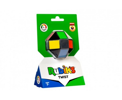 Rubikova kostka hlavolam barevný Twist na kartě 12x19x6cm TM Toys