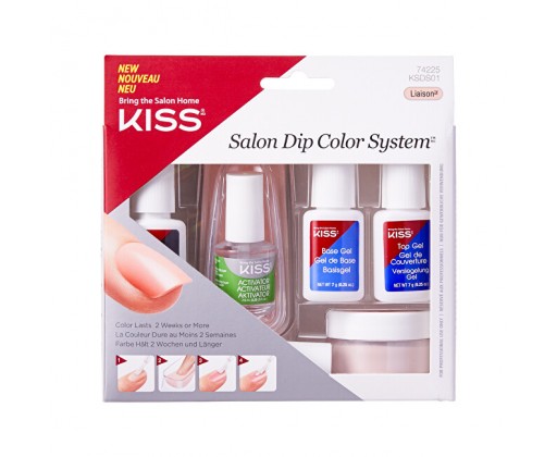 Sada na přirozenou manikúru Salon Dip (Color System Kit) Kiss