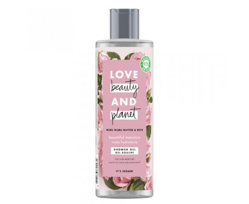 Sprchový gel s růžovým olejem a máslem muru muru (Shower Gel) 400 ml Love Beauty and Planet