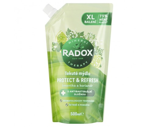 Tekuté mýdlo s antibakteriální složkou Protect & Refresh - náhradní náplň 500 ml Radox