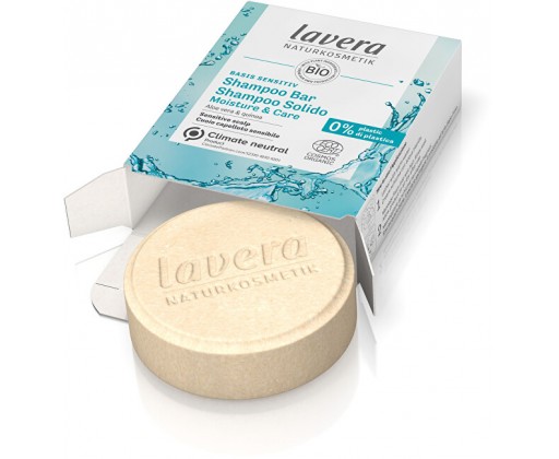 Tuhý šampon pro citlivou pokožku Basis Sensitiv (Moisture & Care Shampoo Bar) 50 g Lavera