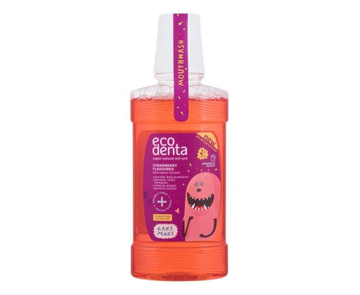 Ústní voda s jahodovou příchutí pro děti Super+Natural Oral Care (Strawberry Flavoured Mouthwash For Kids) 250 ml Ecodenta