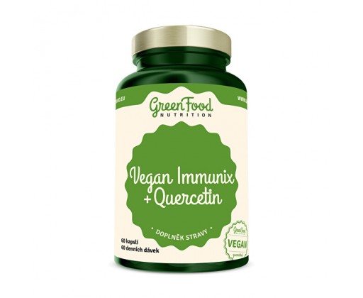 Vegan Immunix + Quercetin 60 kapslí GreenFood Nutrition