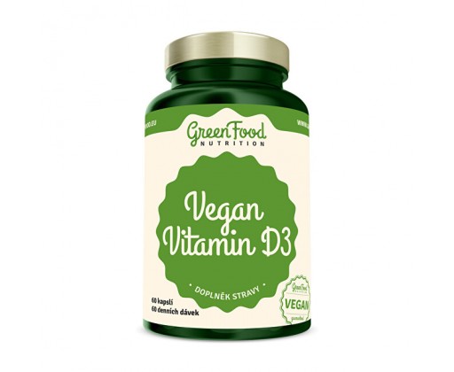 Vegan Vitamin D3 60 kapslí GreenFood Nutrition