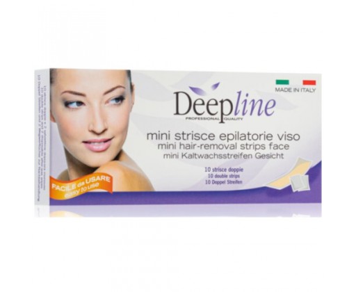 Voskové epilační pásky na obličej Deepline (Hair-Removing Strips) 10 ks Arcocere