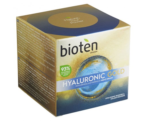 Vyplňující noční krém proti vráskám Hyaluronic Gold (Replumping Antiwrinkle Night Cream) 50 ml bioten