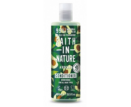 Vyživující přírodní kondicionér s avokádovým olejem pro všechny typy vlasů (Nourishing Conditioner) 400 ml Faith in Nature